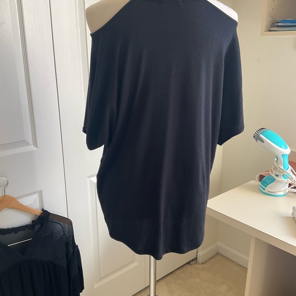 Rag & Bone BLK Cold Shoulder Sweater - Picture 2 of 4